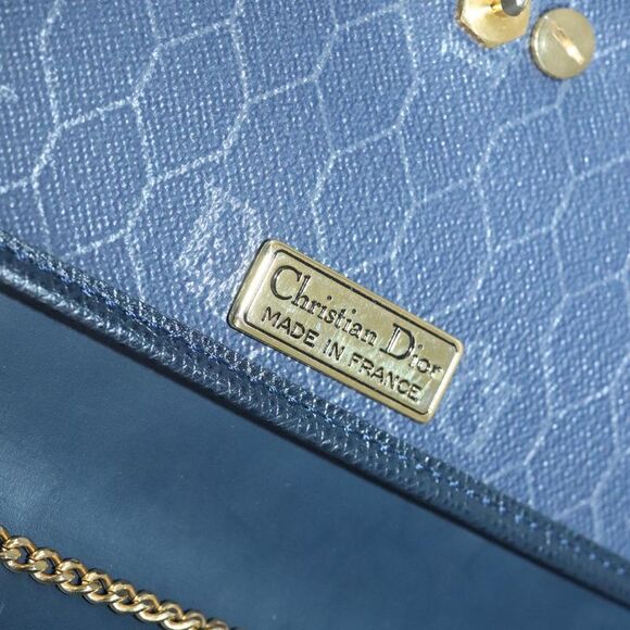 Dior Vintage Navy Leather Shoulder Bag (Pre-Owned) - Picture 15 of 16